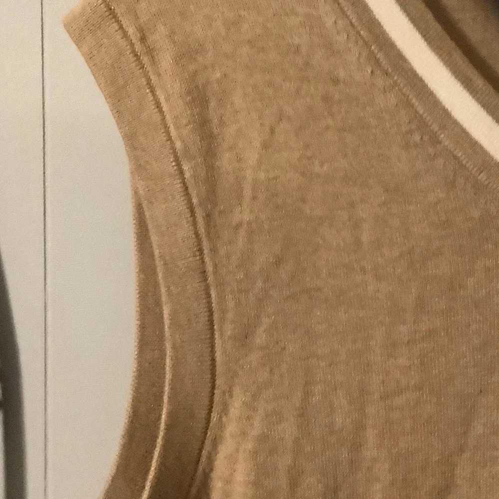 Nautica Navtech Mens Tan golf‎ sweater vest, M